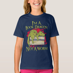 Soy un dragón de libros, no una camiseta de gusano