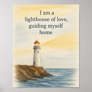 Soy un faro de amor - arte mural Inspirador