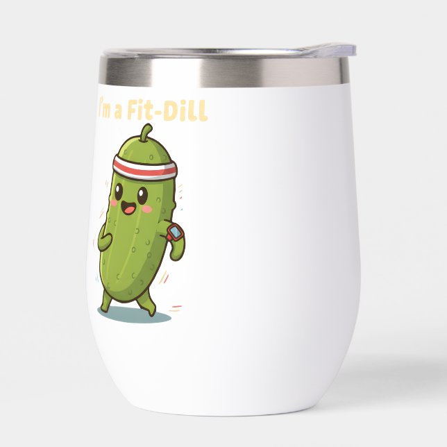 ¡Soy un Fit-Dill! Diseño divertido de pun de pepin (Izquierdo)