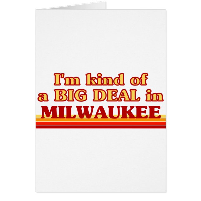 Soy un GRAN TRATO en Milwaukee (Frente)