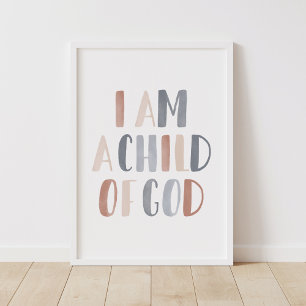 Soy un hijo de Dios Decoración Boho para Habitació