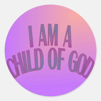 Soy un hijo de Pegatinas de Dios