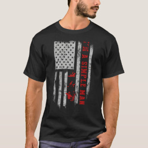 Soy un hombre simple cazando camisetas con capucha