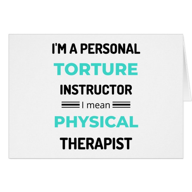 Soy un instructor de tortura personal me refiero a (Anverso (Horizontal))