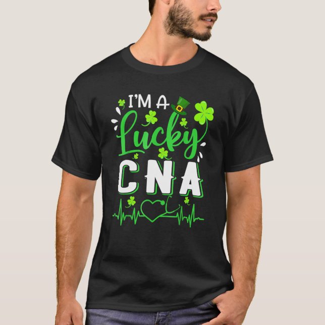 Soy Un Lucky Cna Enfermera Shamrock Top Hat St Pat (Anverso)