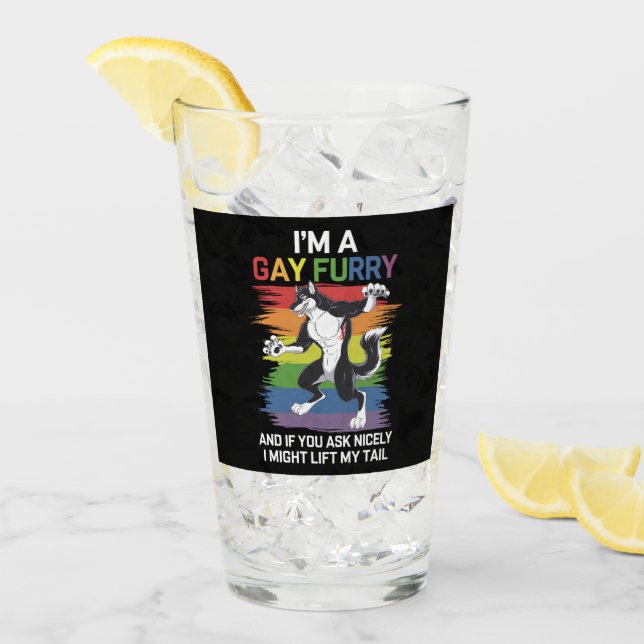 Soy un orgullo LGBTQ gay Furry Fox Rainbow (Anverso (hielo))