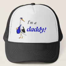 "Soy un papá!" gorra con la cigüeña de la entrega
