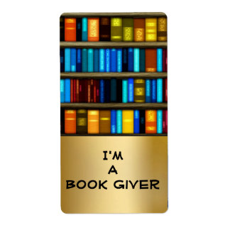 Soy un Pegatina de librería de donadores de libros