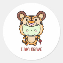 Soy un pegatina valiente.