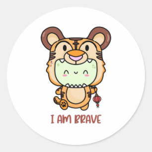 Soy un pegatina valiente.