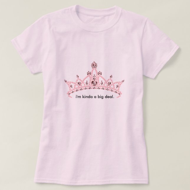 "Soy un poco camiseta diamante de imitación de la (Diseño del anverso)