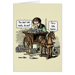 ¡Soy un poco ronco! Horse Pun