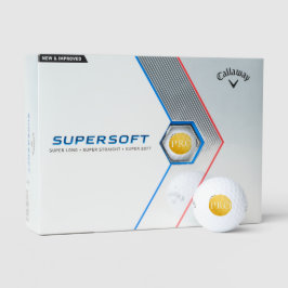 SOY UN PRO - Bola de Golf Dorada Personalizada