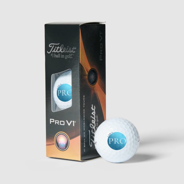 SOY UN PRO - Pelota de Golf Azul Personalizada (Embalaje)