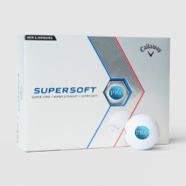 SOY UN PRO - Pelota de Golf Azul Personalizada