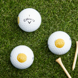 SOY UN PRO | Pelota de Golf Dorada Personalizada