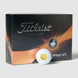 SOY UN PRO | Pelota de Golf Dorada Personalizada
