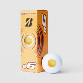 SOY UN PRO | Pelota de Golf Dorada Personalizada