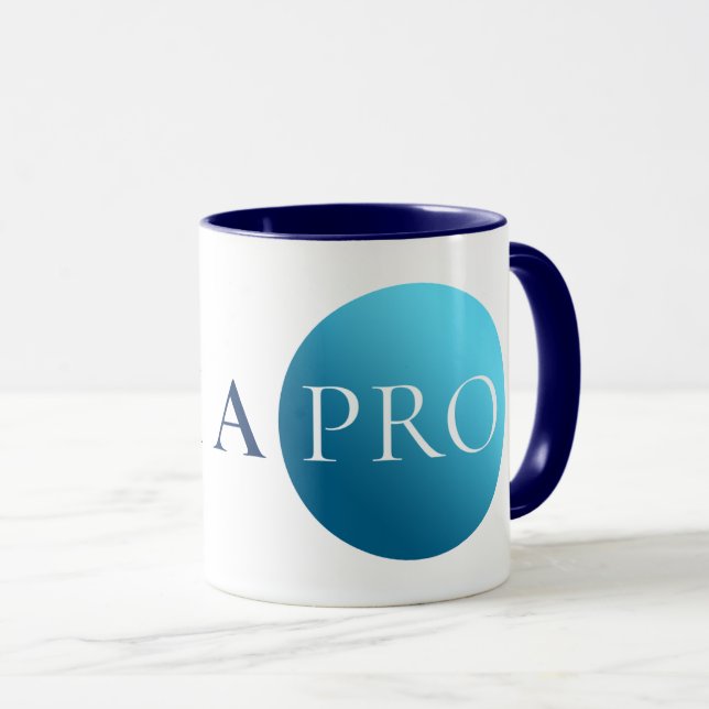 SOY UN PRO | Taza Minimalista Negrita con Círculo  (Anverso derecho)