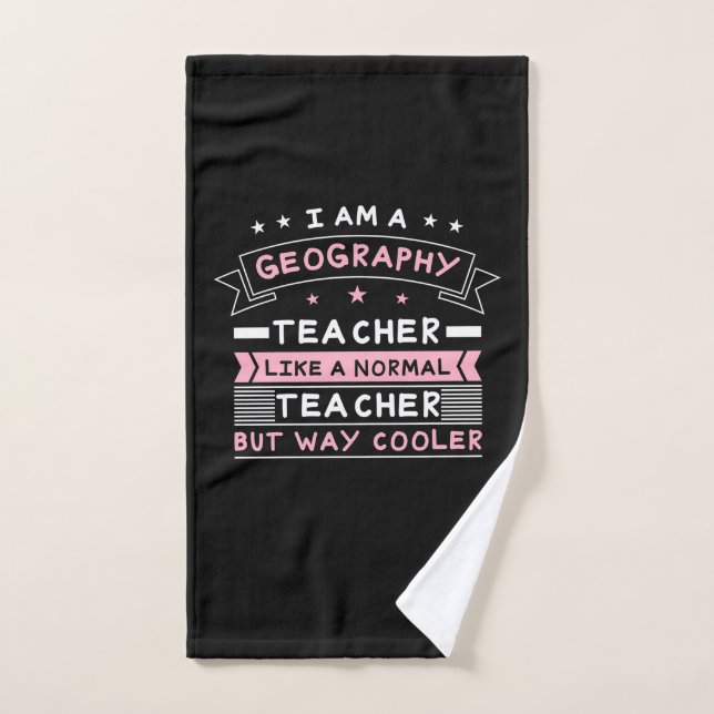 Soy Un Profesor De Geografía (Toalla de mano)