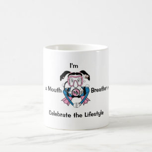 Soy un respiradero de la boca - taza