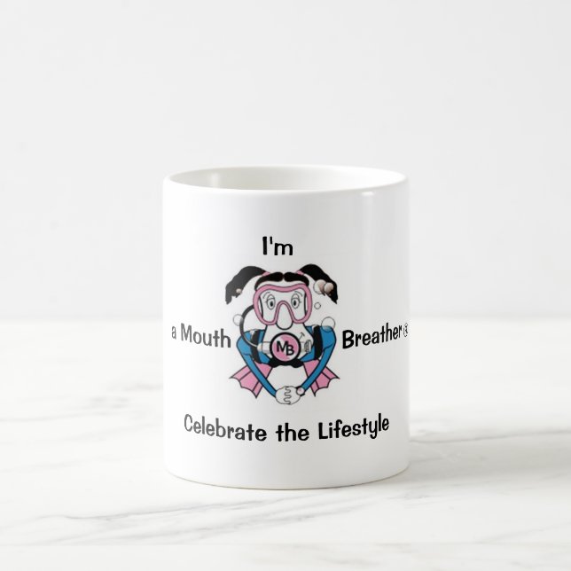 Soy un respiradero de la boca - taza (Centro)