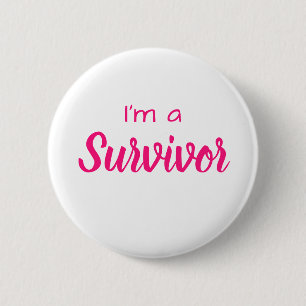 Soy un rosa de botón de la conciencia del cáncer