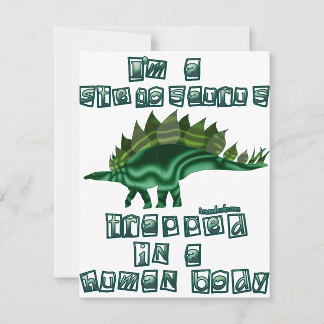 Soy un Stegosaurus (Anverso)