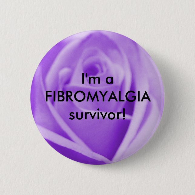 ¡Soy un superviviente del FIBROMYALGIA! - botón (Anverso)