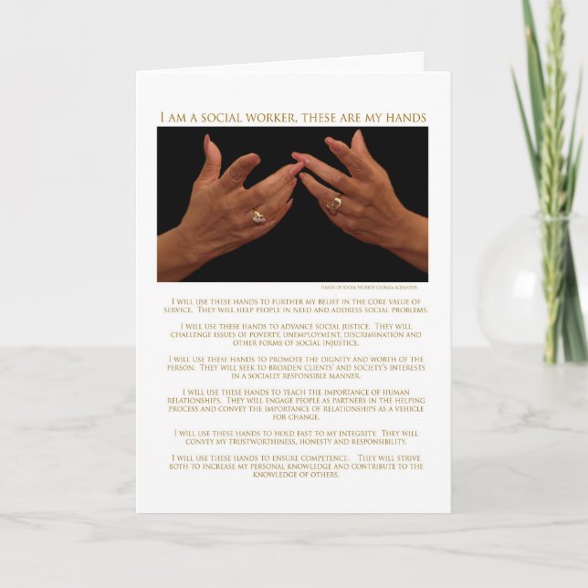 Soy Un Trabajador Social, Estas Son Mis Tarjetas D (Anverso)