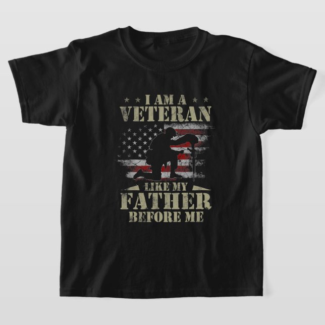 Soy Un Veterano Como Mi Padre Antes De Mí Camisa 4 (Distribución)