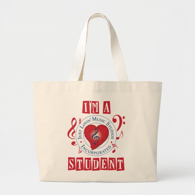 Soy una bolsa de asas del jumbo del estudiante de (Frente)