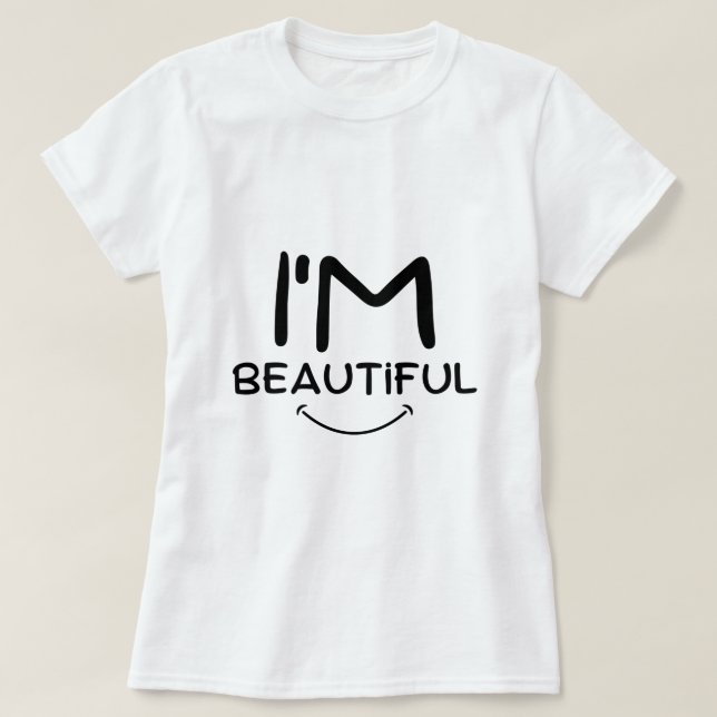 Soy una bonita camiseta (Diseño del anverso)