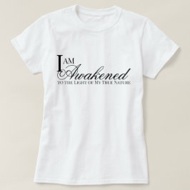 Soy una camiseta de afirmación despertada oración 