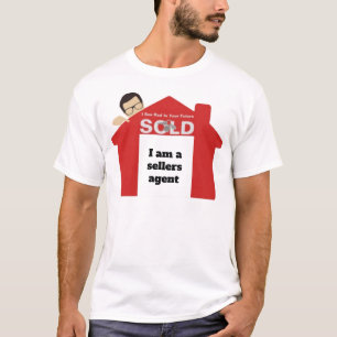 Soy una camiseta de agente de ventas inmobiliarias