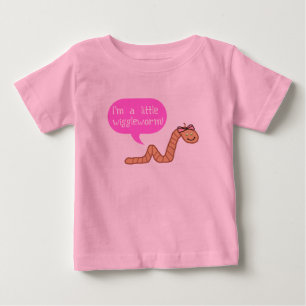 Soy una camiseta de bebé de gusano menudeo