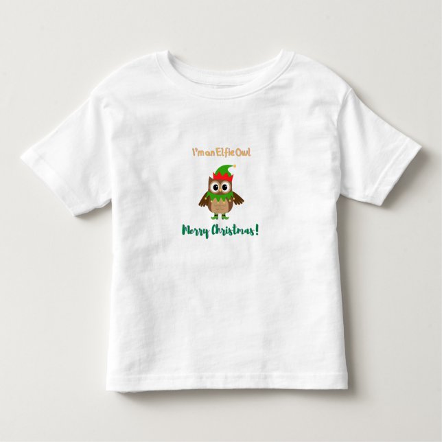 Soy una camiseta de Elfie Owl Toddler (Anverso)