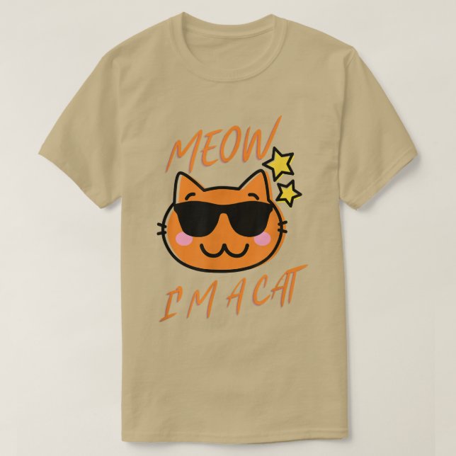 Soy una camiseta de gato para mujeres hombres gato (Diseño del anverso)