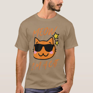 Soy una camiseta de gato para mujeres hombres gato