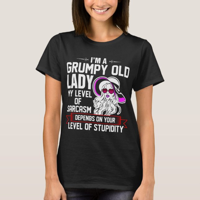 Soy una camiseta de la anciana gruñona (Anverso)