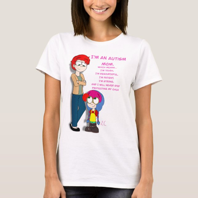 Soy una camiseta de mamá autista (Anverso)