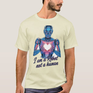 Soy una camiseta de Robot pintado