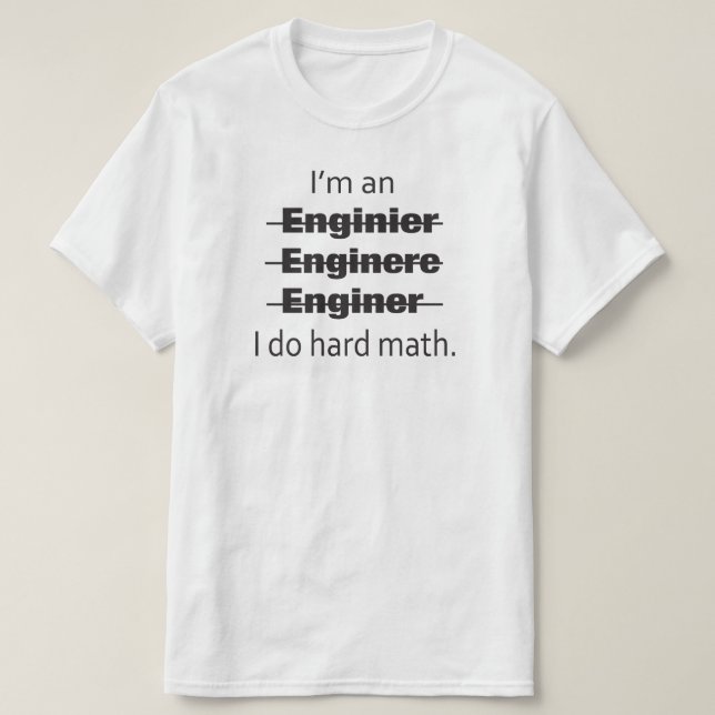 Soy una camiseta del ingeniero (Diseño del anverso)