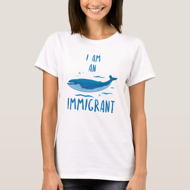 Soy una camiseta divertida inmigrante de la (Anverso)