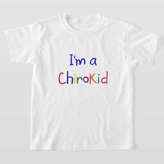Soy una camiseta quiropráctica chiro-infantil (Distribución)
