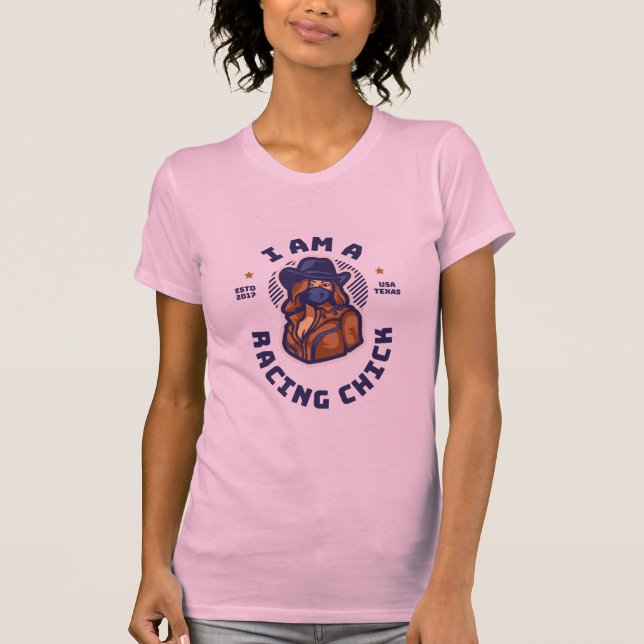 Soy una chica de carrera | F1 | Camiseta de autode (Anverso)