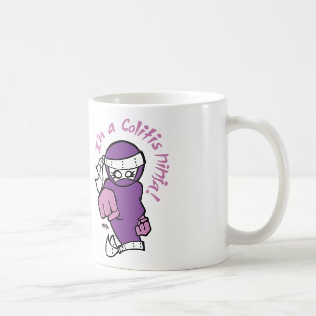 ¡Soy una colitis Ninja! taza (Derecha)