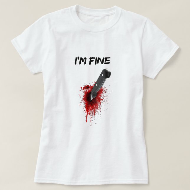 Soy una copia de la camiseta de Fine Bloody (Back  (Diseño del anverso)