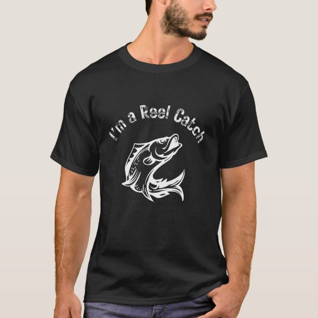 Soy una divertida camiseta de pescadores de Reel C (Anverso)