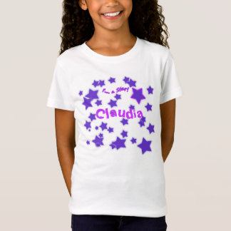 ¡Soy una estrella! Camisa estrellada púrpura y